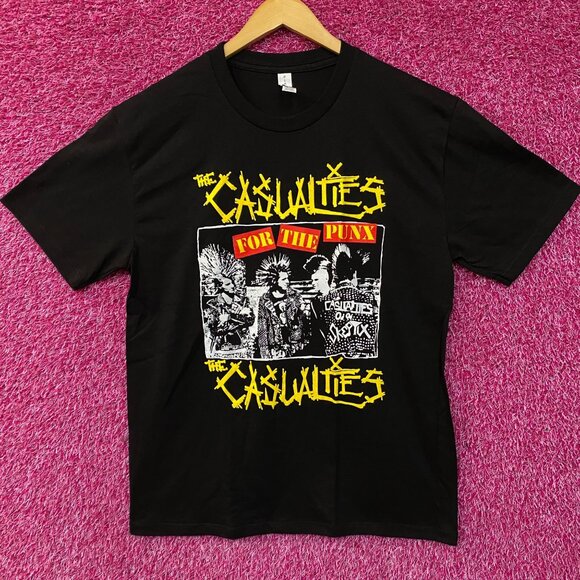The Casualties For The Punx Album Street Punk Band T-Shirt Large - Picture 1 of 4